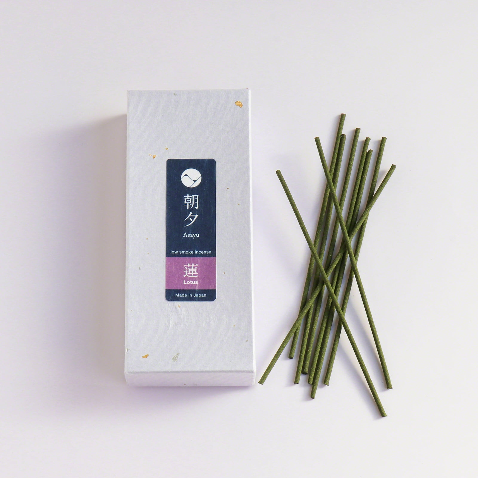 Asayu Japan Low Smoke Incense Sticks Lotus Scent Made in Japan 1.41oz