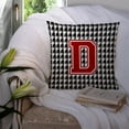 thumbnail image 3 of Carolines Treasures CJ1021-DPW1414 Monogram - Initial D Houndstooth Decorative   Canvas Fabric Pillow CJ1021 14Hx14W, 3 of 4