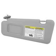Unique Bargains Car Sun Visor with Mirror Left Driver Side for Toyota Highlander 2008-2013 with Vanity Light 74320-48500-B0 Gray