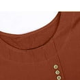 thumbnail image 7 of T-Shirts For Women Casual Loose Linen Plus Size Daily Boho Tanic T Shirt Blouse Tops Womens Tops, 7 of 7