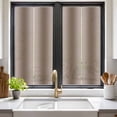 thumbnail image 3 of Brown Ombre Window Privacy Film, Modern Abstract Art Farmhouse Gradient Static Cling UV Sun Blocking Tint Film Heat Control Windows Films for Bedroom Bathroom, Window Stickers 17.7"x39.3", 3 of 8