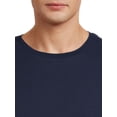 thumbnail image 5 of George Men's Crewneck Tees with Long Sleeves, 3-Pack, 5 of 5