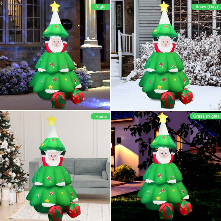 6 pieds de Noël gonflables Décorations extérieures Polar ours