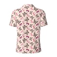 thumbnail image 4 of Rocae Beautiful Butterflies and Hearts for Men's Short Sleeve Polo Shirt, Quick Drying Performance Moisture Wicking Sports Men's Golf Shirt X-Large, 4 of 9