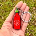 thumbnail image 2 of Sriracha Keychain | Cute Acrylic Keychain | kawaii food keychain | cute hot sauce keychain | bottle of sriracha keychain |cute food keychain, 2 of 2