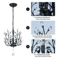 thumbnail image 5 of AFANQI 3 - Light Branch Crystal Chandelier Small Flush Mount Vintage Pendant Hanging Lighting Farmhouse Light Fixture for Bedroom Porch Dining Room Kitchen Hallway Foyer, 5 of 13