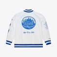 thumbnail image 2 of Men's Mitchell & Ness White New York Mets Cooperstown Collection Arctic Lightweight Satin Full-Snap Jacket, 2 of 7