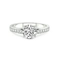 thumbnail image 4 of 4 Carat IGI Certified Round Shape Lab Grown Diamond Engagement Ring | 14K White Gold |Charm Of Love Eternity Diamond Ring | FG-VS1-VS2 Quality Friendly Diamonds, 4 of 5