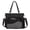 Black, variant on Nylon Ita Tote Bag Pin Display Backpack 3-Way Convertible Multi Pockets (Blue)