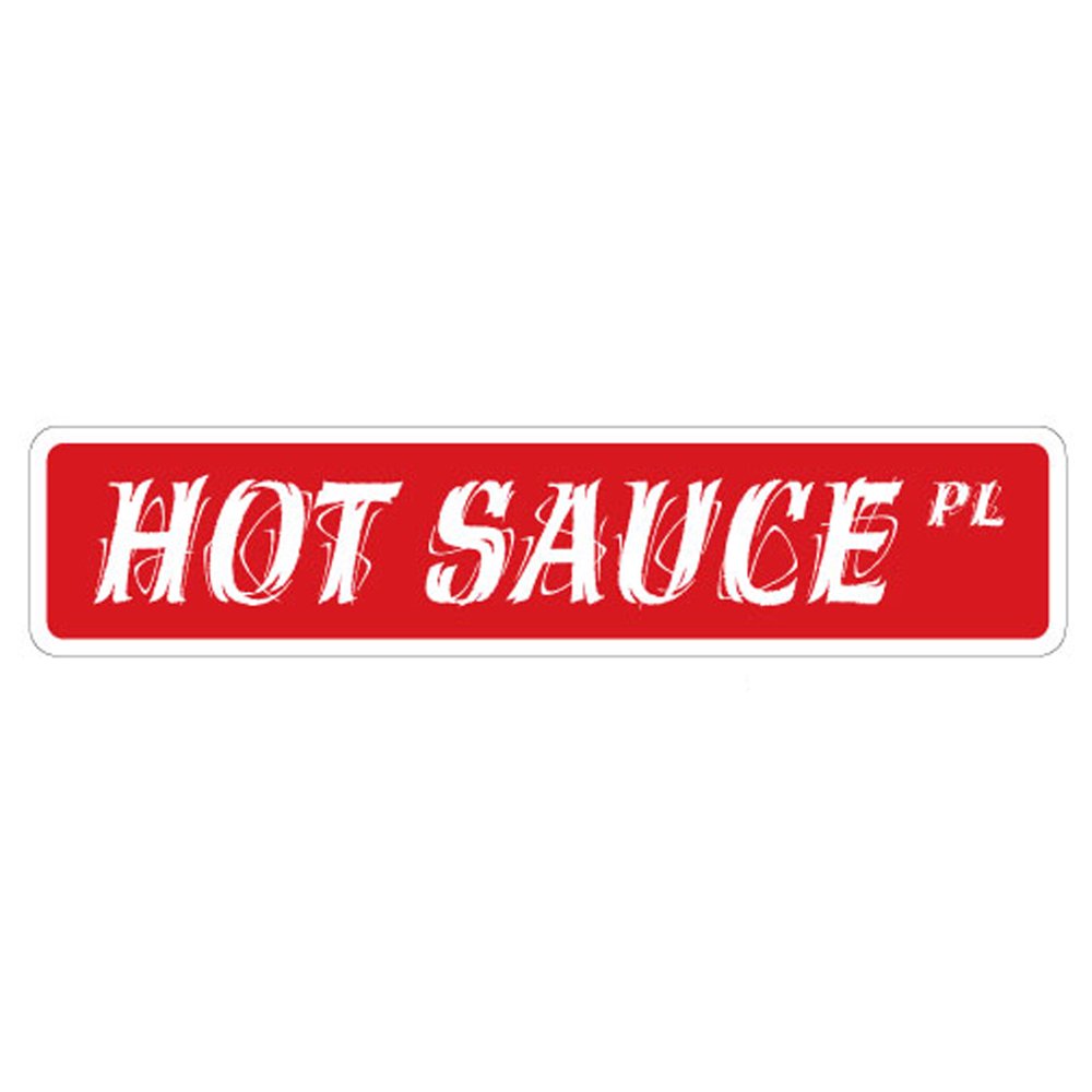 HOT SAUCE Street Sign collector wings peppers spice spicy Indoor