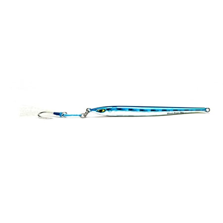 UPC: 0023534446274 | Mustad Moonriser Jig Blue Red Chrome 200g