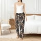 thumbnail image 4 of Balery Floral Insects Pantalones de pijama para mujer, pijamas ultraligeros, pantalones de estar por casa-XX-Large, 4 of 6