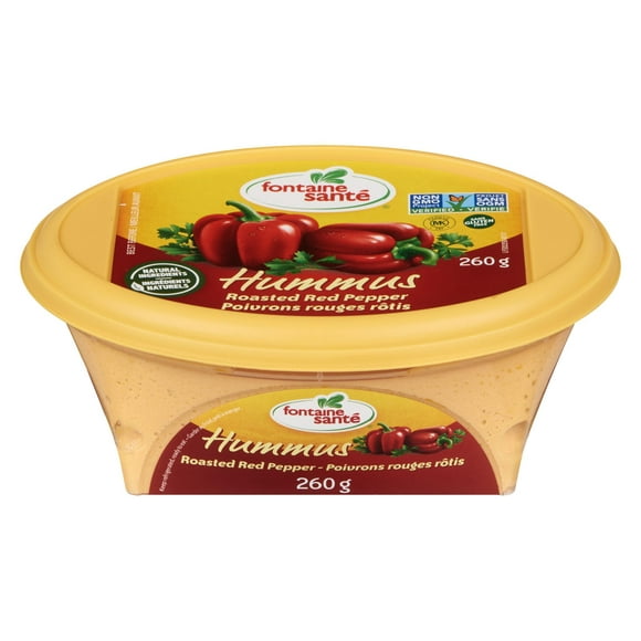 Poivrons rouges rôtis Hummus de Fontaine Santé 260g