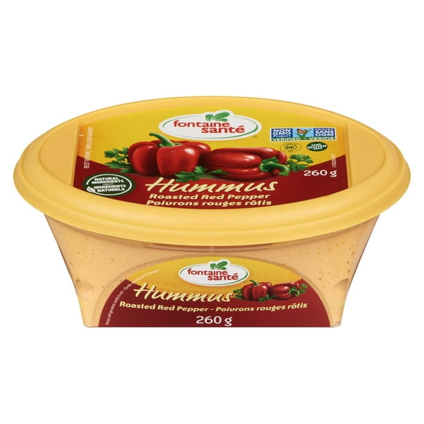 Poivrons rouges rôtis Hummus de Fontaine Santé 260 g