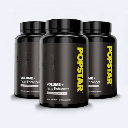 Popstar Semen Volume Supplement - 360 Capsules - 3 Month Supply - Men's Semen Health & Fertility