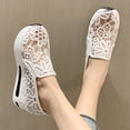 thumbnail image 3 of Dakaela Womens Fashion Sneakers Platform Slip on Walking Shoes Mesh Low Top Ladies Casual Flats, 3 of 5