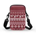 thumbnail image 2 of HELLHERO Adjustable Crossbody Bag Polyester Adjustable Strap Ghost Bow Pattern for Casual Travel Men, Women, 2 of 7