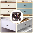 thumbnail image 5 of 4 Pieces Set Drawer Pulls Handle Square Wardrobe Cabinet Knobs with Stainless Steel Screws Furniture Kitchen Decor, 5 of 5