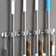 thumbnail image 1 of Stainless Steel Mop Clip Multi-function Hanger Bathroom Broom Storage Rack, 1 of 2