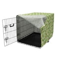 thumbnail image 3 of Owl Print Dog Crate Cover, Forest Scene with Birds Trees Flowers and Leaves Spring Vibes, Easy to Use Pet Kennel Cover Small Dogs Puppies Kittens, 7 Sizes, Pastel Green Multicolor, by Ambesonne, 3 of 6