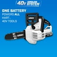 HART 40Volt 10Inch BatteryPowered Chainsaw Kit, (1) 2.5 Ah LithiumIon Battery