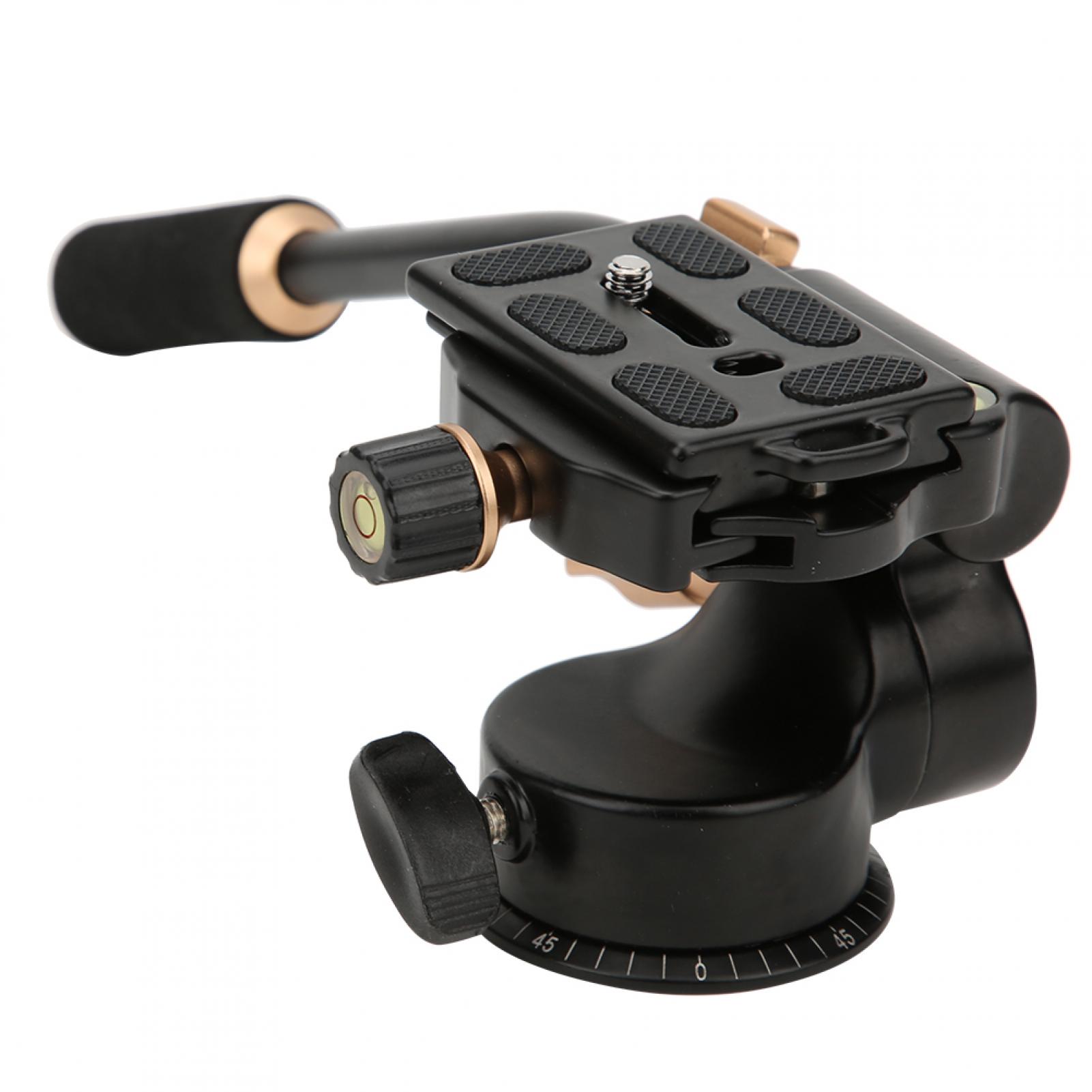 Damping Tripod Head, Camera Tripod Adapter Single Handle For DSLR