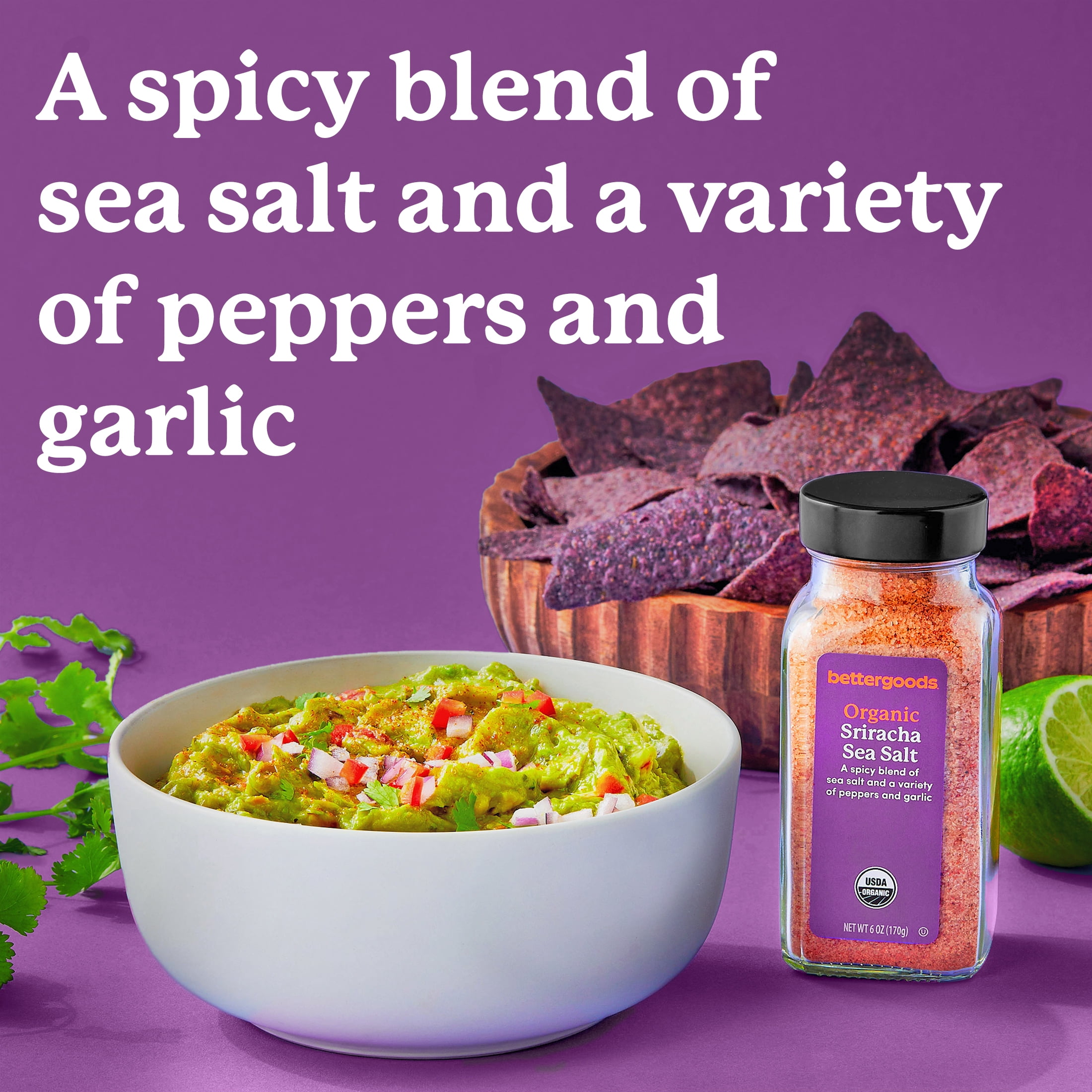 (2 pack) bettergoods Organic Siracha Salt Blend, 6 oz