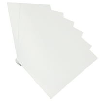 HOMEMAXS  6 Pcs Aluminum Plate Sign Sublimation Blanks Products Frame White