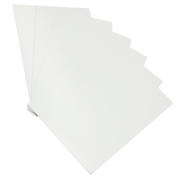 HOMEMAXS  6 Pcs Aluminum Plate Sign Sublimation Blanks Products Frame White