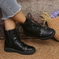 thumbnail image 5 of JUSLIO Womens Boots,Ankle Boots Comfort Zipper Solid Color Fashion Casual Round Toe Boots for Women, 5 of 9