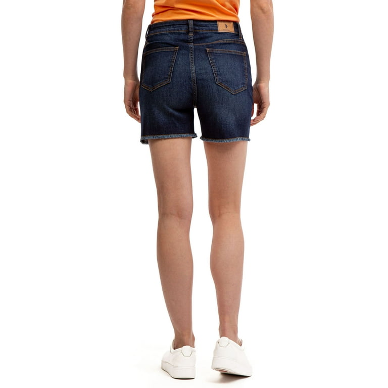 Polo Assn Womens' High Rise Relaxed Midi Short