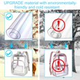 thumbnail image 4 of Mochila GXTVO Clear Heavy Duty de color gris transparente para adultos, 4 of 9