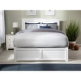 thumbnail image 4 of AFI Nantucket Full Solid Wood Bed with Storage Drawers in White, 4 of 12