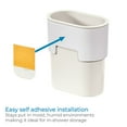 thumbnail image 5 of (2 pack) iDesign Self-Adhesive Bathroom Tumbler – Orleans Collection - Coconut/White, 5 of 12