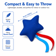 thumbnail image 3 of Star-Shaped Canvas Bean Bag Toss Prop With Rope Tails, Quartz Sand Filled Target Toss Game for Outdoor Games, Blue, 3 of 6