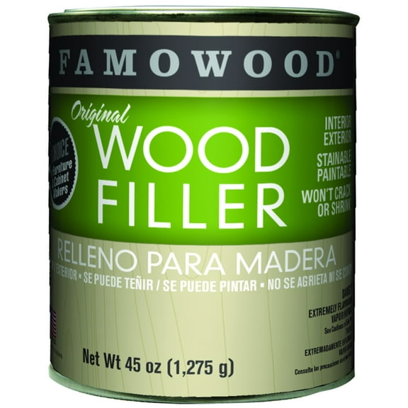 FAMOWOOD Original Wood Filler - Birch - Quart Net Wt 45oz(1,275g)
