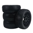 thumbnail image 2 of kusrkot 4x RC Wheel Rims Upgrade Rubber 1/7 1:7 Assembly 17mm Strong Grip Black Parts Tires Tyres Model Set for XS Off Road Racing, 2 of 5