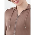 thumbnail image 3 of No Boundaries Seamless Zip Front Hoodie and Leggings Set, 2-Piece, Women's, 3 of 4