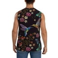 thumbnail image 4 of Haiem Men's Humming Bird Print Tank Tops Summer Sleeveless Cut Off Workout T-Shirts Fitness Vest Athletic Undershirts-X-Large, 4 of 8