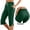 Green-a, variant on Womens Yoga Capri Pants Workout split hem pants casual Pajama Capri trousers with Pockets