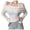 White, variant on TINZ Women's Winter Off Shoulder Knit Sweater Long Sleeve Slim Fit Crop Top Pullover Snapped Hoodie Cute Sweaters Soft Sweater