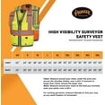 thumbnail image 6 of Pioneer Hi Vis 300D Oxford Poly Mesh Surveyor's Safety Vest - Mesh Back- Zipper Closure - Hi Vis Orange, 6 of 7