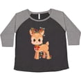 thumbnail image 3 of Inktastic Cute Christmas Reindeer with Christmas Lights Women's Plus Size T-Shirt, 3 of 5