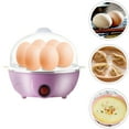 thumbnail image 2 of Bxaolu Mini Egg Cooker, Easy Egg Cooker Electric 7-Egg Capacity, Soft, Medium, Hard-Boiled Egg Cooker with Auto Shut-Off, Pink, 2 of 9