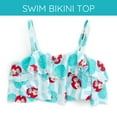 thumbnail image 4 of Disney Princess Little Mermaid Ariel Ruffled Square Neck UPF 50+ Bikini Top, Bottom and Tail 3 Piece Swim Set Little Kid to Big Kid, 4 of 5