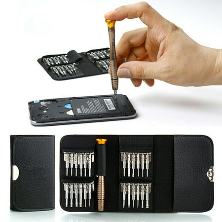 DANIU 25 Pcs Electronic Cellphone Screwdriver Set Repair Tools Kit Mini Precision Pocket Size For Watch Jewelry