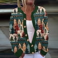 thumbnail image 2 of DDAPJ pyju Ugly Christmas Sweater for Women Funny Xmas Open Front Button Sweater Cardigans Comfy Winter Knitted Holiday Outfits Multicolor XXXL, 2 of 4
