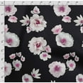 thumbnail image 4 of Soimoi Floral Print,Cotton Poplin, Sewing Fabric Sold by The Yard 42 Inch Wide,Sewing Craft Quilting/Quilt Making Fabric, Black, 4 of 5