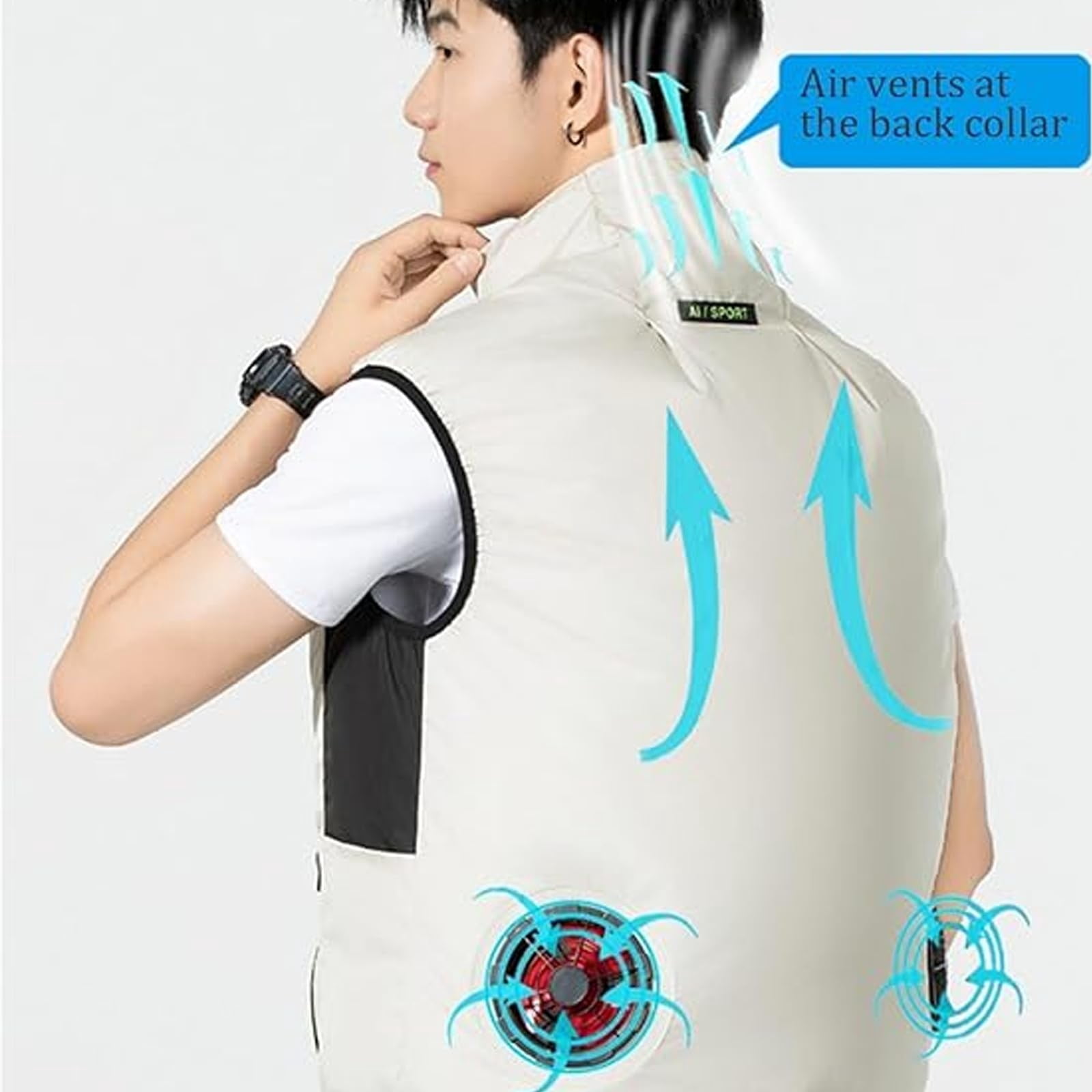 暑さ対策・冷却グッズ WindCore FAN WEAR ENTRY SET WZ4750V LL Adding