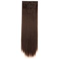 thumbnail image 2 of SHCKE 26" Straight Clip in Hair Extensions Fluffy and not Tangled 24" Wavy Curly Hair Extension Silky Full Head Clip in Hair Extension Synthetic Hair Pieces for Women, 2 of 5